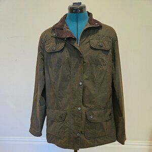 Barbour Flyweight waxed cotton utility jacket